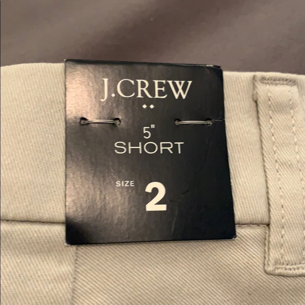 NWT J.Crew Factory 5” Chino Shorts Size 2 Grey - Picture 5 of 6